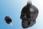 Preview: 120 ml Totenkopf Glasflasche Skull mit Pipette