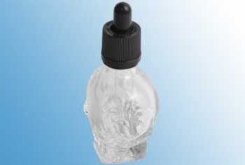 60 ml Glasflasche Skull