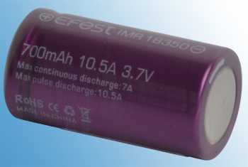 Dampfshop Akku Efest Purple IMR 18350 700mAh