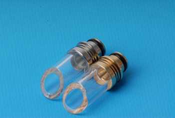 Dampf Shop - Glas Driptip Typ 5 Silber oder Gold