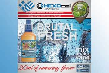 Brutal Fresh – Hexocell Shake & Vape 30ml/60ml wer eine Erfrischung braucht, ist mit diesem Liquid richtig aufgehoben