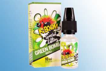 Green Bomb K-BOOM Aroma 10ml + Chubby 120ml Fruchtmix aus Cactus und Kiwi mit Frischekick