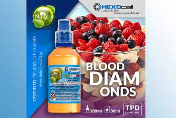 Blood Diamonds – Hexocell Liquid 30ml Vanillecreme mit frischen Früchten wie Erdbeeren und Blaubeeren