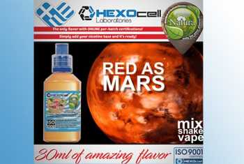 Red as Mars – Hexocell Liquid 30ml Fruchtmix aus Trauben und roten Beeren verfeinert mit Eukalyptus, Menthol und Anis