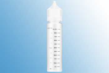 PET E-Zigaretten Aroma Messflasche 60ml Scala 5 - 55ml
