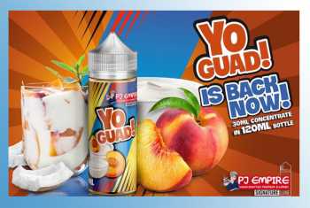 Yo Guad! PJ Empire Shake & Vape 30ml / 120ml cremiger Kokosjoghurt mit frischen Pfirsichmus