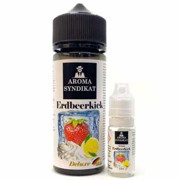 Erdbeerkick Syndikat Aroma Longfill 10ml / 120ml (eisgekühlte Erdbeeren / Zitrone / Sahne)