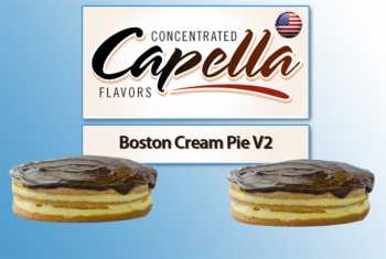 Capella - Boston Cream Pie V2 Aroma (Vanillecreme Kuchen mit Schokolade)