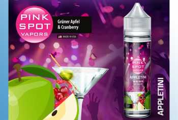 Appletini - Pink Spot Liquid 60ml Fruchtcocktail mit der Hauptnote grüner Apfel und einem Hauch Cranberrys