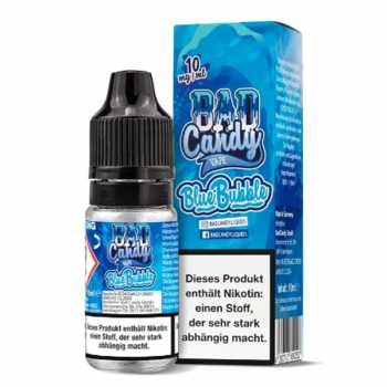 Blue Bubble Bad Candy Nikotinsalz Liquid 10ml (Blaubeer, Johannisbeere, Limonade und Kaugummi)