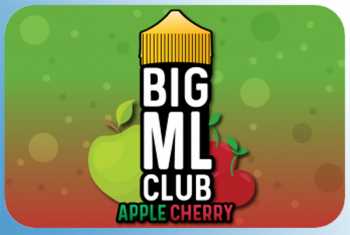 Apple Cherry Big ML Club 120ml Liquid leckerer Apfelsyrup trifft auf reife schwarze Kirschen