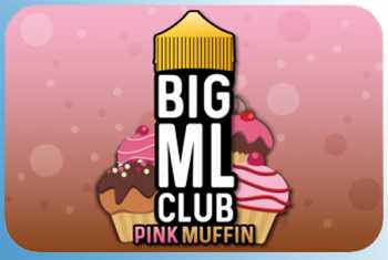 Pink Muffin Big ML Club 120ml Liquid cremig gefüllte Himbeer Muffin