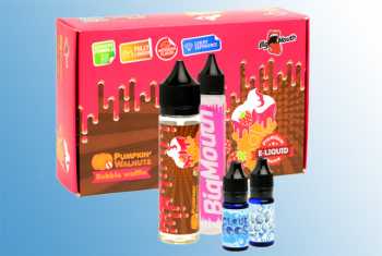 Bubble Waffle 60ml Big Mouth Liquid knackige Waffel gefüllt mit Vanilleeis und Erdbeersirup