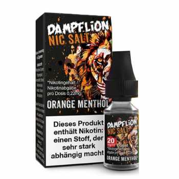 Orange Menthol Dampflion Nikotinsalz Liquid 10ml (süße Orange mit erfrischender Menthol Note)