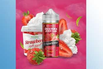 Strawberry Yoghurt – 120ml Dexters Juice Liquid cremiger Erdbeer Joghurt