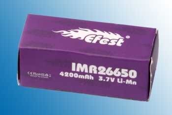 Dampf Shop - Efest IMR 26650 4200 mAh Violett 40A/60A