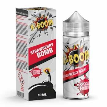 Strawberry Bomb K-BOOM Aroma 10ml + Chubby 120ml himmlische Erdbeerbonbons