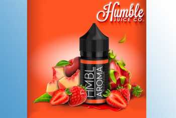 Peach Pleasure Humble Juice 30ml Aroma Saftige Pfirsiche gemixt mit Erdbeeren und Maracuja