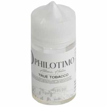 True Tobacco Philotimo Aroma 30ml / 60ml Ein unglaublich milder Tabak-Dampf, zart verfeinert mit ein wenig Honig