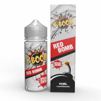 Red Bomb K-BOOM Aroma 10ml + Chubby 120ml rote Beeren, schwarze Trauben gemixt mit Eukalyptus, Anis und Menthol