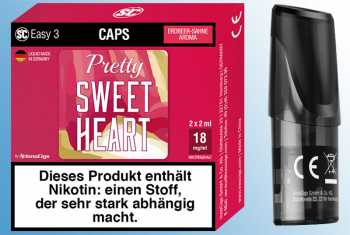 2 x Pretty Sweetheart Sahne-Erdbeere - SC Easy 3 Caps frische Erdbeeren verfeinert mit Sahne