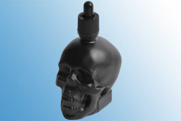 120 ml Glasflasche Skull