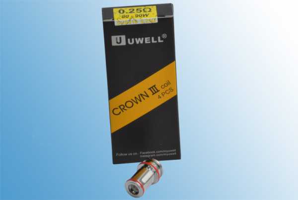 4 x Uwell Crown 3 Ersatzcoils UN2 Mesh 0,23 Ohm (1 Packung)