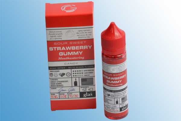 Glas Basix – Strawberry Gummy 60ml süß saure Fruchtgummibärchen