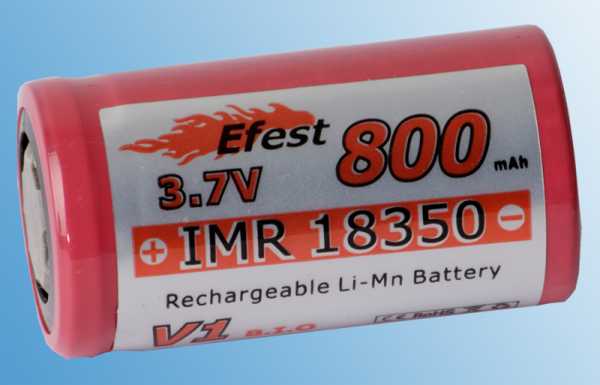 Efest IMR 18350 800mAh - wiederaufladbar 3.7V LiMn Akku