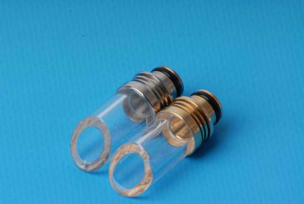 Dampf Shop - Glas Driptip Typ 5 Silber oder Gold