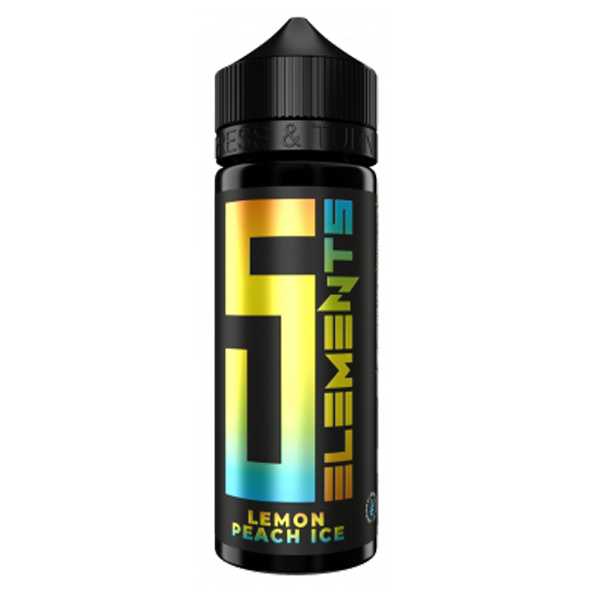 Lemon Peach on Ice 5 Elements Aroma 10ml / 120ml frische Zitronen und Pfirsich mit Koolada