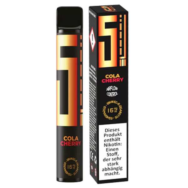 Cola Cherry 5EL 0mg / 16mg Einweg E-Shisha erfrischend fruchtige Kirsch Cola