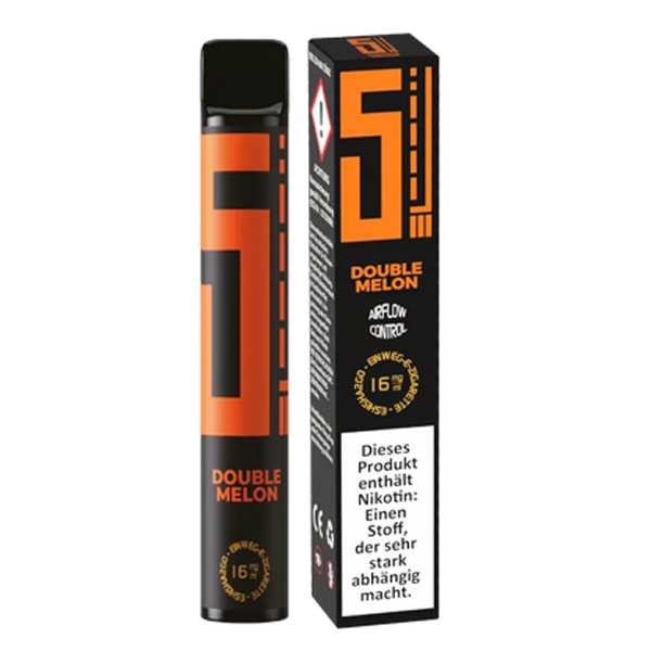 Double Melon 5EL 0mg / 16mg Einweg E-Shisha leckerer Melonenmix