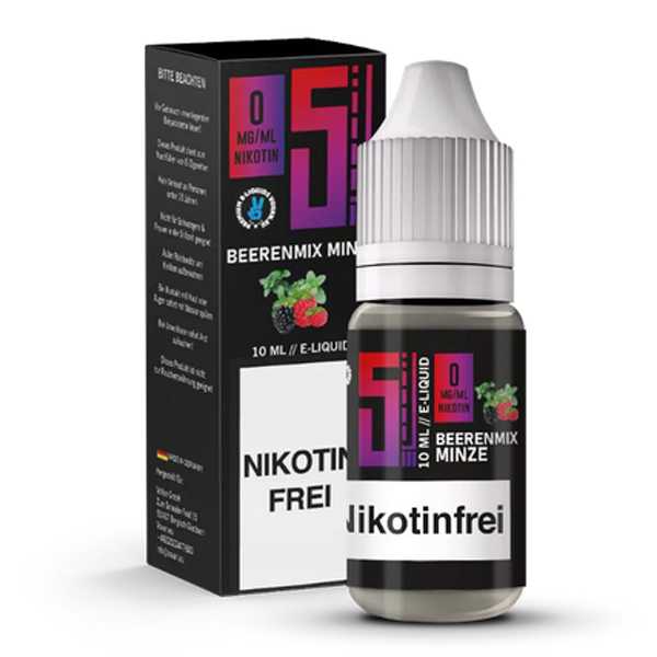 5EL Beerenmix Minze Liquid 10ml süßer Beerenmix mit frischer Minze