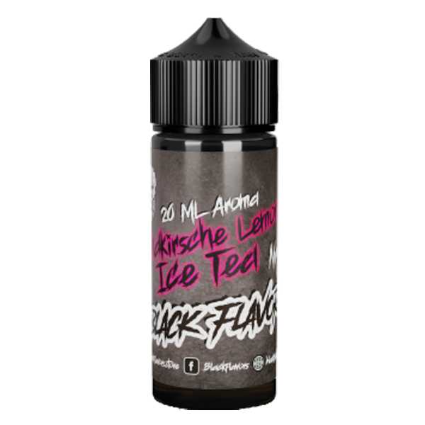 Wildkirsche Lemon Ice Tea Black Flavors Aroma 20ml / 120ml Eistee mit Fruchtnote von Wildkirsche und Zitrone