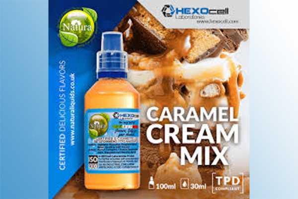 Caramel Cream Mix – Hexocell Shake & Vape 30ml/100ml Schokolade trifft auf Karamell, Sahne und Vanille