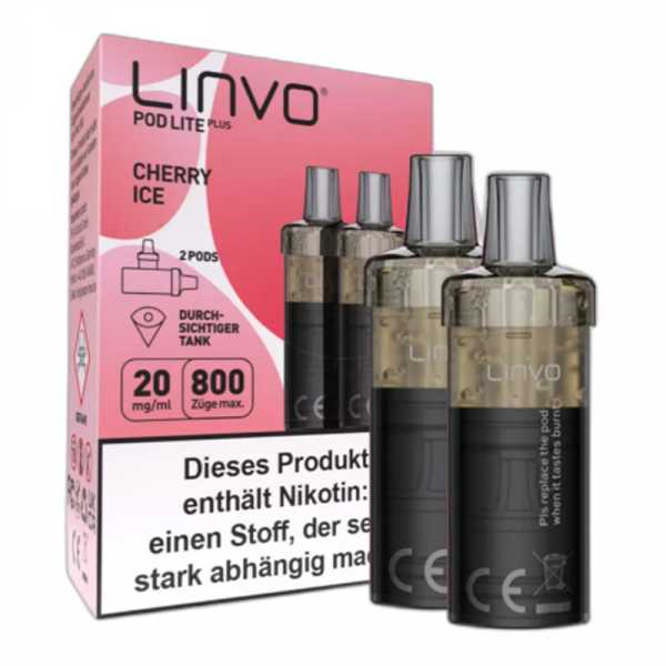 Cherry Ice 20mg Linvo Pod Lite Plus 2 Stück (Kirsche mit Frische)