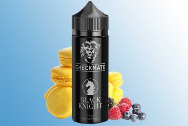 Black Knight Dampflion Checkmate 10ml Aroma Zitronenmacaron Kekse mit Waldfrüchten