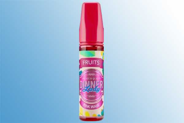 Pink Wave Dinner Lady Liquid 60ml frische Erdbeeren verfeinert mit Kokosnuss und Zitrone