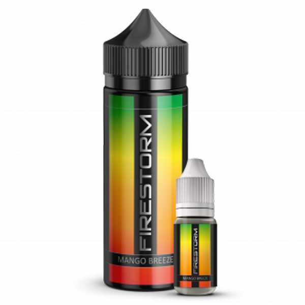 Mango Breeze Firestorm Aroma 10ml + 120ml Chubby Liquidflasche Mango mit Menthol