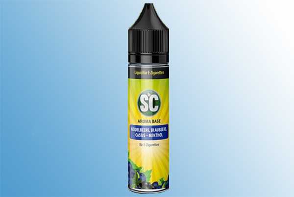 Heidelbeere, Blaubeere, Cassis-Menthol SC Liquid 60ml Fruchtmix aus Heidelbeere, Blaubeere und Cassis mit Menthol Kick