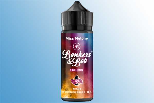 Miss Melony Bonkers & Bob Aroma 10ml Wassermelone versüßt mit Grenadine und Menthol Kick