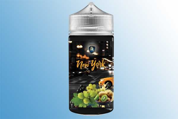 New York King Juice Aroma 20ml + 200ml Chubby Fruchtmix aus Stachelbeeren, Kiwis und Trauben verfeinert mit Vanille Soße