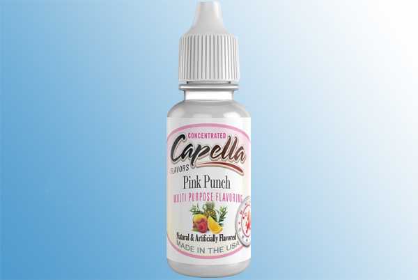 Pink Punch Capella Flavors Aroma 13ml Fruchtmix aus Himbeeren, Ananas und Zitrone mit kühlen Eukalyptus Kick