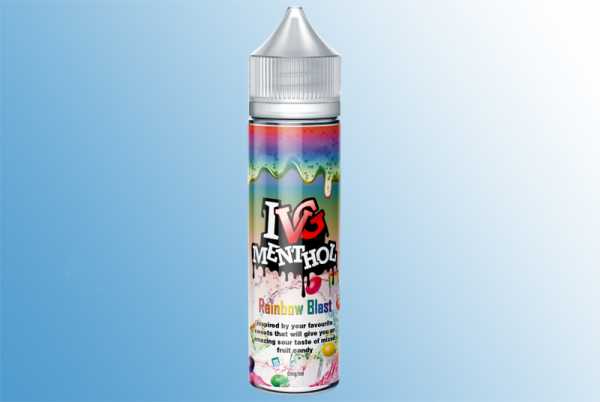 Rainbow Blast - I VG Menthol Liquid 60ml leckerer Fruchtbonbon Mix mit Menthol Kick