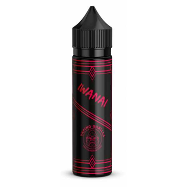 Monkey‘s Iwanai Vaping Gorilla Aroma Longfill 10ml / 60ml schwarzer Eistee mit Erdbeer und Kiwi Geschmack