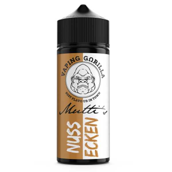 Mutti‘s Nussecken Vaping Gorilla Aroma 10ml / 120ml super leckere Schoko Nussecken