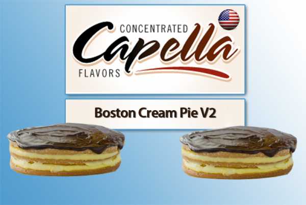 Capella - Boston Cream Pie V2 Aroma (Vanillecreme Kuchen mit Schokolade)