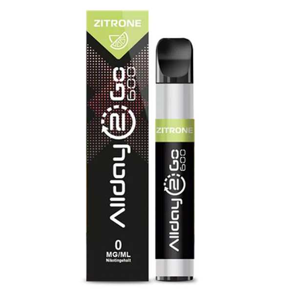 Zitrone Allday 2 Go 600 0mg / 16mg Einweg E-Shisha