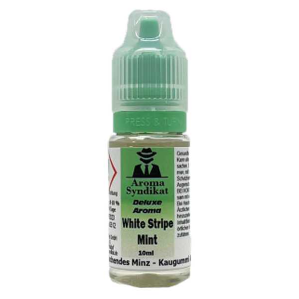 White Stripe Mint Syndikat Deluxe Aroma 10ml erfrischender Minz-Kaugummi Geschmack